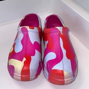 UGG Tasman Sport Clogs Womens 7 Pink Red Lavender Camo Waterproof EVA Slip On
